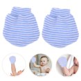 thumbnail image 5 of 1 Pair Newborn No Scratches Gloves Baby Cotton Mittens Infant Winter Gloves No Scratches Baby Mittens Knit Gloves for Newborns Toddlers, 5 of 7
