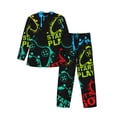 thumbnail image 2 of Kll Play Game Start Sleepwear Mens Flannel Pajamas,Long Cotton Pj Set, 2 of 9