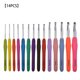 thumbnail image 1 of Juego de ganchos de ganchillo de metal con mango de agarre, accesorios para herramientas de tejer con estuche de almacenamiento, color rosa seitruly HA8451-01B, 1 of 6