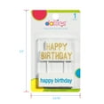 thumbnail image 4 of Dallies (Xcell) Happy Birthday Gold Birthday Candle 1ct, 4 of 5