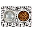 thumbnail image 1 of Polka Dots Pet Mat for Food and Water, Circular Eggs Like Spots or Blemishes on a Plain Background, Non-Slip Rubber Mat for Dogs and Cats, 18" X 12", by Ambesonne, 1 of 2