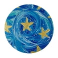 thumbnail image 4 of JRXY The Dazzling Stars and Dreamy Night Sky Round Tablecloth White, 4 of 8