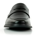 thumbnail image 3 of Ferro Aldo Mateo MFA19707 Wide Moc-Toe Penny Loafers for Men, in Black, Size 9, 3 of 8