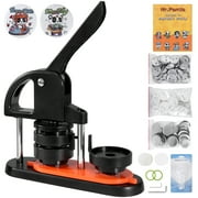 BENTISM Button Maker Machine Plastic 2.28 in / 58 mm, 100 Pieces