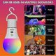 thumbnail image 4 of Rechargeable Light Bulb With Remote Control, 8W Smart RGB Color Changing Bulb, 9+3 Color Temperature, E27 LED Dimmable Touch Control Bulbs With Timing, 4 of 5