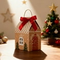 thumbnail image 6 of Shoreew 24 Pcs Christmas Cottage Gift Box 3D Pop Up House Shaped Gift Box Paper Treat Box for Holiday Party Favors Cookie Candy Packaging, 6 of 7