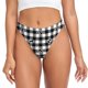 thumbnail image 1 of Balery Black Tartan Plaid Tangas de Algodón para Mujer con Estampado – Ropa Interior Sexy, Transpirable, G-string-XX-Large, 1 of 6