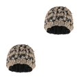 thumbnail image 2 of ZheElen Bonnet Femme Floral Chapeau Chimio Cancer Noir 2Set, 2 of 6