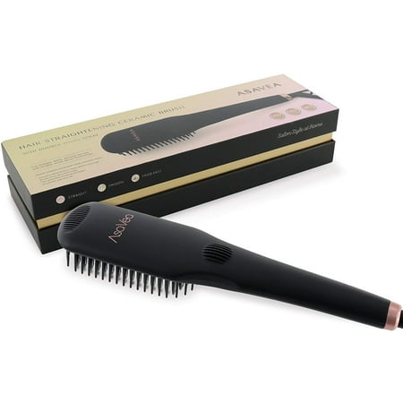 Hair Straightener Straightening Brush (Black 2)