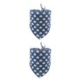 thumbnail image 2 of Methold Bufanda de baba para mascotas Transpirable con puntos Adorable Triangular Lavable Colorido Toalla Festival Regalo para 25-45cm Cuello Rosado 2piezas, 2 of 6
