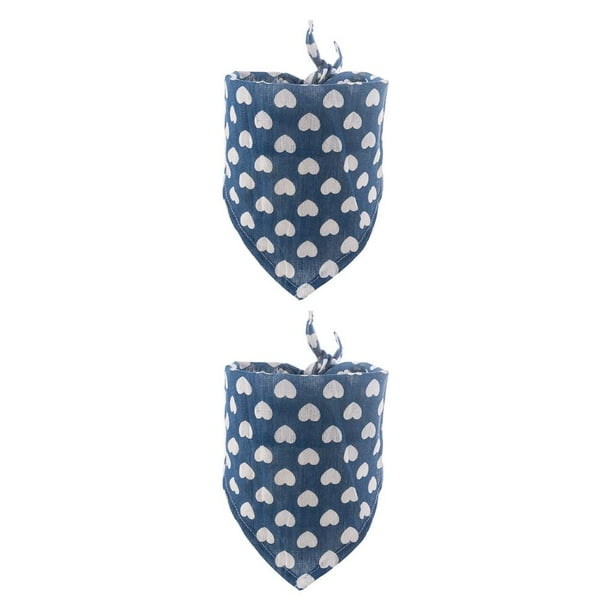 Methold Bufanda de baba para mascotas, transpirable, suave, de algodón, punteada, cálida, Triangular, ajustable, toalla decorativa, regalo de Type1 NO1