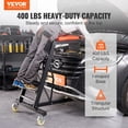 thumbnail image 2 of VEVOR Top Automotive Creeper, Engine Creeper with Adjustable Height 45.7" to 66.3", 400 LBS Capacity High Creeper, 4 Swivel Caster Wheels, Heavy Duty Foldable Creeper for Auto Repair and Maintenance, 2 of 9