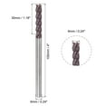 thumbnail image 2 of Uxcell 6mm Dia 6mm Shank 100mm Length HRC55 Carbide AlTiN Coated 4 Flute Square Nose End Mill, 2 of 6