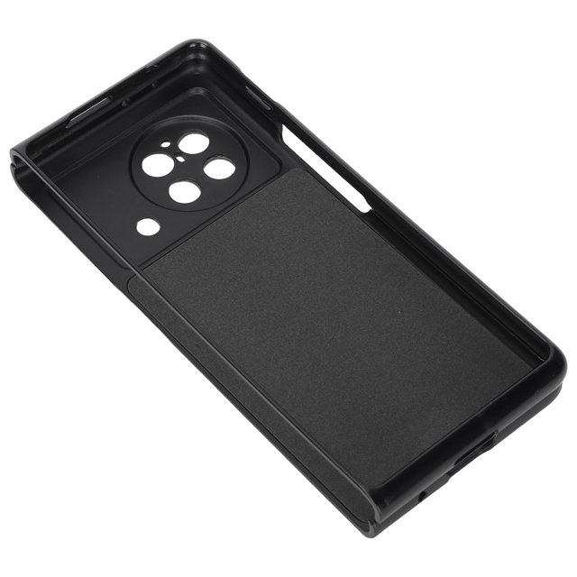 Smartphone Protective Case, Folding Mobile Phone Case PU Perfect Fit For Business Black
