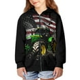 thumbnail image 2 of DISNIMO Tractor Hoodies Boys American Flag Zip Up Hoodie Boys Hooded Sweatshirts Zipper Hoodie Sweatshirt Girls Hoodies Boys 6-7 Hoodie Jacket Streetwear Hoodie Fourth of July Clothes, 2 of 7