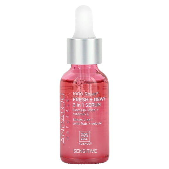 Andalou Naturals 509937 1 oz 1000 Roses 2-in-1 Serum for Face