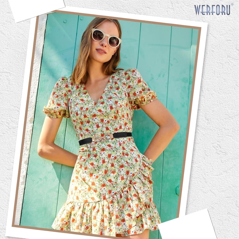 Women Skinny Belt for Dresses Retro Stretch Ladies Waist 