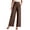 506_Brown, variant on Jxximdong Palazzo Pants for Women, Trousers Solid Color Thin Pocket High Waist Wide Leg Pants Suit Pants Casual Pants, Beige Womens Casual Trousers