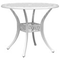 thumbnail image 2 of vidaXL 3 Piece Bistro Set White Cast Aluminium, 2 of 5