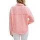 thumbnail image 3 of CHAQUETA Casual de Mezclilla con Cuello Plano y Manga Larga para Mujeres INSPIRE CHIC con Bolsillos S Rosa, 3 of 6