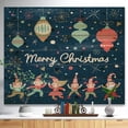 thumbnail image 2 of Design Art - Merry Christmas Dancing Elf Children and Snow Flakes, 2 of 5