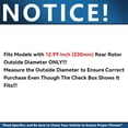 thumbnail image 2 of Detroit Axle - Rear Brake Kit for 08-13 INFINITI G37 07-08 G35 14-15 Q60, Drilled & Slotted Brakes Rotors 2007 2008 2009 2010 2012 2013 Ceramic Brake Pads Replacement : 12.99" inch Rotors, 2 of 6