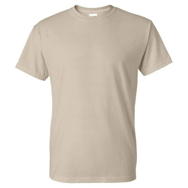 Gildan - Gildan G8000 DryBlend Adult Short Sleeve T-Shirt -Sand-X-Large ...