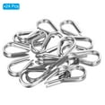 thumbnail image 3 of uxcell 5mm 3/16 Inch Wire Rope Thimble 24Pcs Cable Thimbles 304 Stainless Steel for Boat, 3 of 6