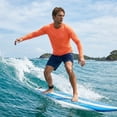 thumbnail image 6 of Xidunhg Men's Rash Guard Long Sleeve Shirt UPF 50 Sun Protection Quick Dry Moisture Wicking Lightweight for Swimming Surfing Outdoor Orange S, 6 of 10