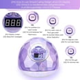 thumbnail image 5 of Lámpara de uñas UV, secador de uñas LED UV con 4 configuraciones de temporizador, lámpara UV profesional para esmalte de uñas en gel, sensor automático y protección contra sobrecalentamiento., 5 of 5