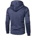 thumbnail image 4 of fheaev Sweatsuit for Men 2 Piece Outfits Hoodie And Joggers Tracksuit Casual Solid Color Drawstring Sweatpants with Pockets Long Sleeve Zipper Hooded Sweatshirt Sets, 4 of 8