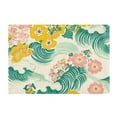 thumbnail image 7 of Yayeee Bath Rug for Bathroom Floor Non Slip Rectangle Fluffy Soft Absorbent Mat, 16"x24", Floral Wave, 7 of 7