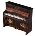 thumbnail image 1 of CIMAXIC Mini Piano Photo Props Mini Piano Ornaments Retro Portable Musical Instrument Model for Decor,6.3"X5.51"X2.36", 1 of 4