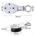 thumbnail image 2 of Bloque de polea Ormromra acero inoxidable color plata, 2 of 5