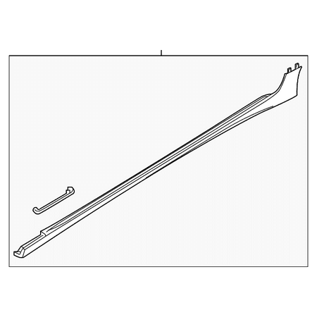 Genuine OE Audi Rocker Molding - 4K0-853-856-GRU