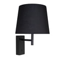 thumbnail image 3 of Estevez Luminario de muro AURA, E26, pantalla textil, Color negro, Ø225×235×450 mm, 3 of 8