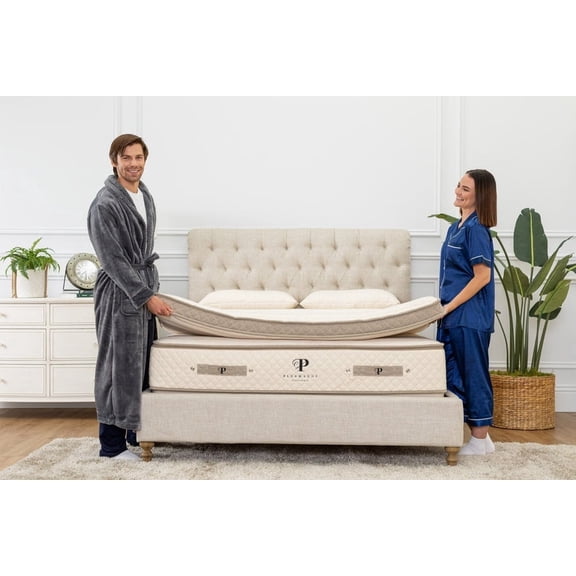 PlushBeds Quilted Organic Mattress Topper