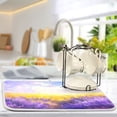 thumbnail image 5 of Lavender Clouds Wheat Dish Drying Mat Dish Drainer Rack Mats Water Absorbent Non-Slip Easy Clean Heat Resistant for Kitchen Counter, 5 of 8