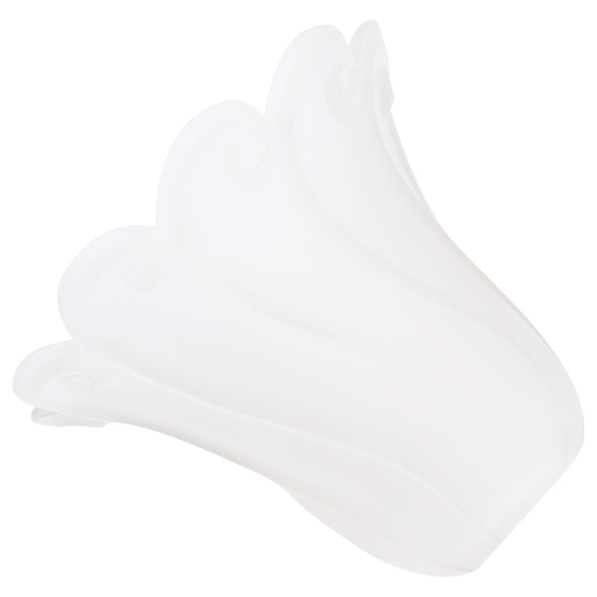 OUNONA Clear Glass Shade Replacements Floral Shape Lampshade White Glass 1Pcs 6.9*6.9in