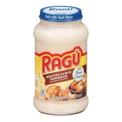 Salsa para pasta Ragú salsa ajo asado y queso parmesano 453 g