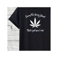 thumbnail image 1 of Men's "Sorry for Being Blunt, That's Just How i Roll" Graphic T-Shirt - 100% Cotton 220g Thickened, Soft & Breathable Loose Fit Casual Tee with Leaf Design, Perfect Gift for Summer, everyday Tshi, 1 of 6