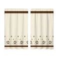 thumbnail image 2 of BUDAO00 2 Piece Kitchen Curtain Short Panels, Printed Cafe Curtain Set for Small Window, Sink, Cabinet, Living Room, Bathroom, Laundry Room and Home Decor, Home Decoration (A), 2 of 7