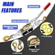 thumbnail image 2 of Cable de acero Come Along Fithoist de 2 toneladas con 2 ganchos, 2 of 6