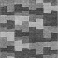 thumbnail image 5 of 8' X 10' Gray Silver And Charcoal Geometric Washable Indoor Outdoor Area Rug, 5 of 5