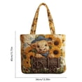 thumbnail image 3 of Cow Quilted Tote Bag Travel Handbag Ideal For Going To The Market And Doing Business And Traveling Or Leisure, 3 of 7