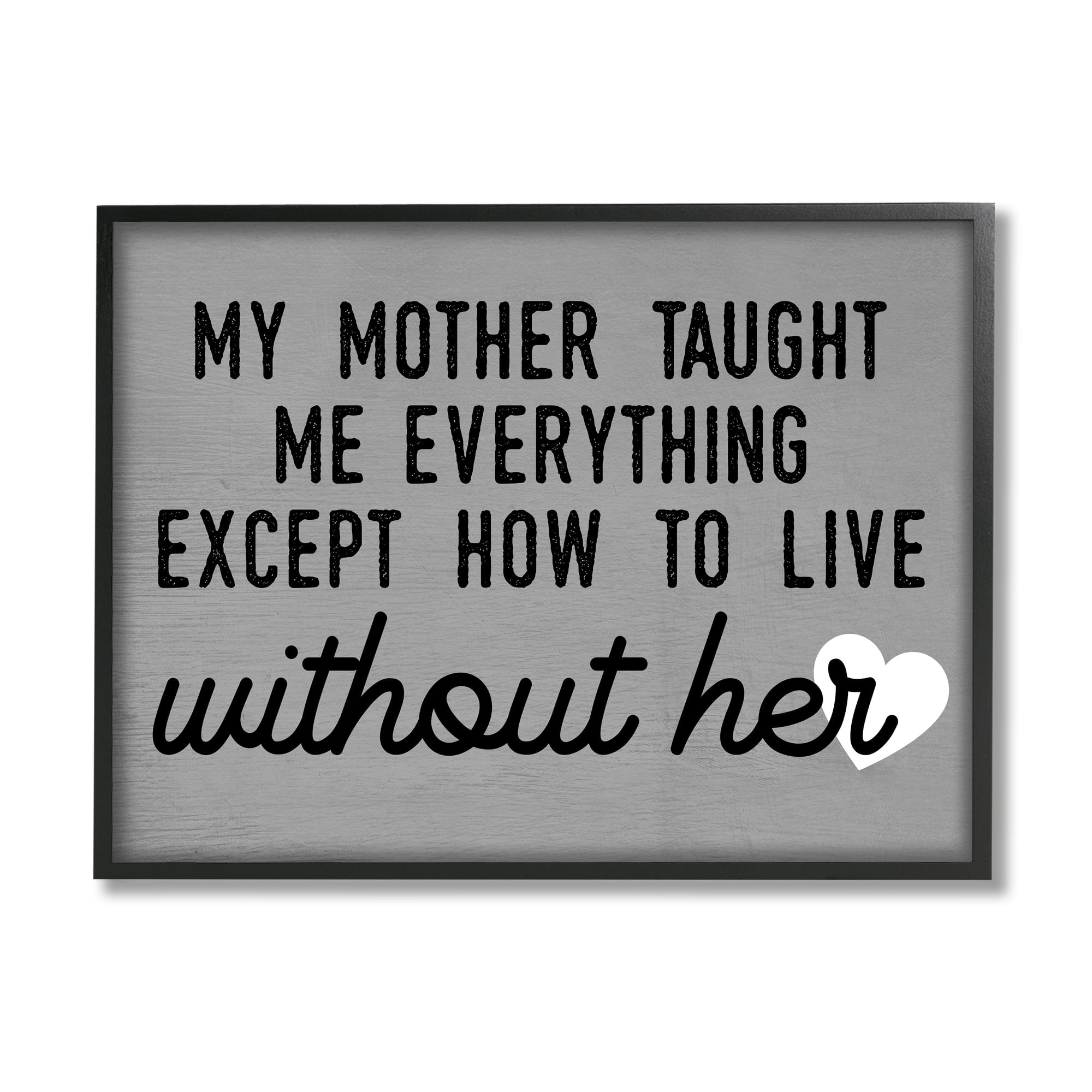 Stupell Industries My Mother Taught Everything Phrase Family Grievance, 20 x 16, Design by Daphne Polselli