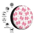 thumbnail image 4 of Daiia pink polka dot bows Pattern Tire Covers , Travel Trailer Camper Truck SUV Motorhome Waterproof Wheel Cover, Sun Rain Snow Protector-14 inch, 4 of 6