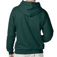 thumbnail image 5 of Hanes Men's Ultimate Cotton Hooded Sweatshirt, Long Sleeve Pullover Pocket Hoodie, Deep Forest, M, 5 of 5