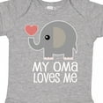 thumbnail image 4 of Inktastic My Oma Loves Me Grandchild Boys or Girls Baby Bodysuit, 4 of 5