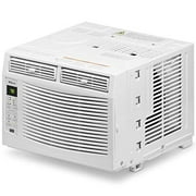 Della 6000 BTU Window Air Conditioner 690W, 115V/60Hz, 12.2 (EER) Energy Star Efficient Cooling Rooms up to 250 Sq. Ft. with 46 Pint/24hrs Dehumification, Digital Display with Remote